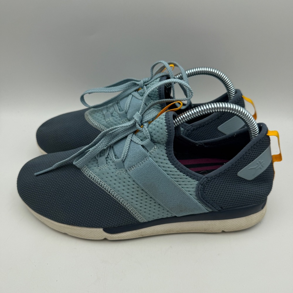 Kuru Flux Sneakers Womens 8.5 Blue Grey Athletic Walking Shoes‎ 20590685